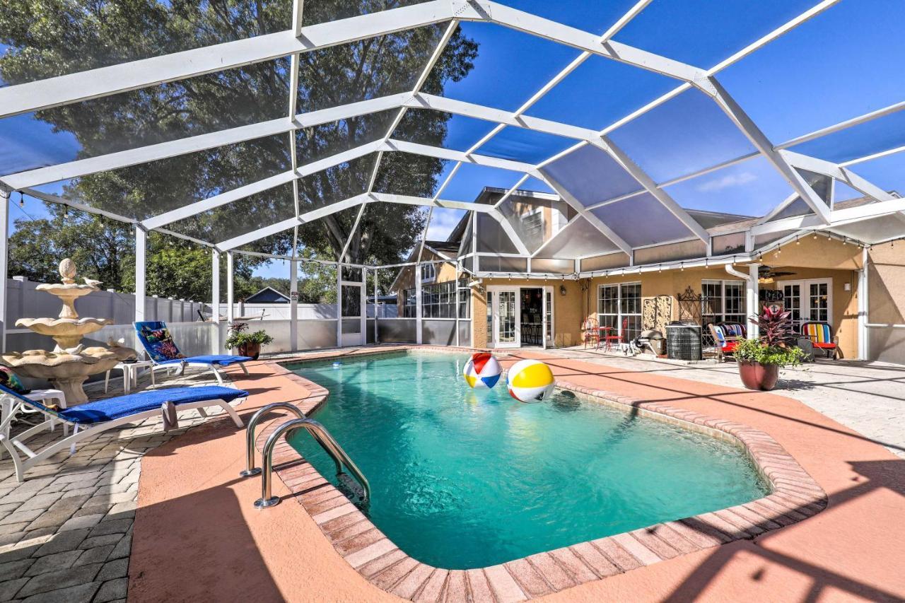 Cozy Home In Heart Of Tampa With Lanai And Pool! Extérieur photo